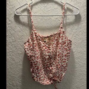 NWT Roxy Tiny Mutinies Pink Crop Top